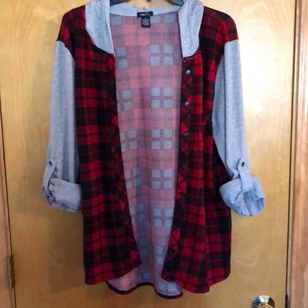 Hooded flannel